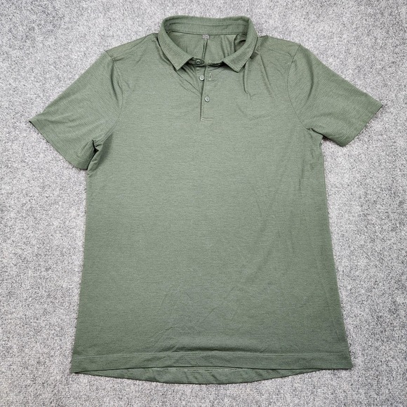 lululemon athletica Other - Lululemon Polo Shirt Mens Mdeium Green Athletic Golf Performance‎ Lightweight